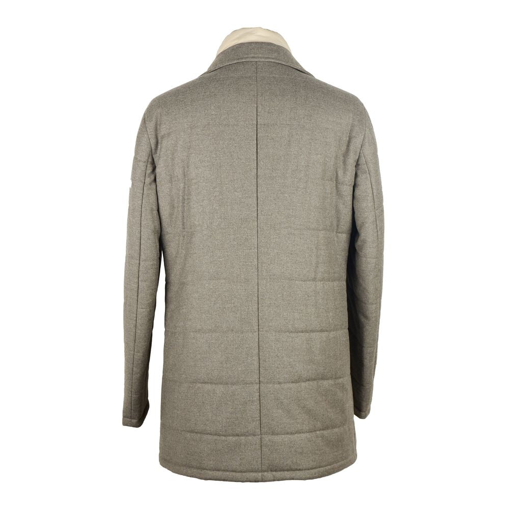 Made in Italy Gray Wool Men Jacket