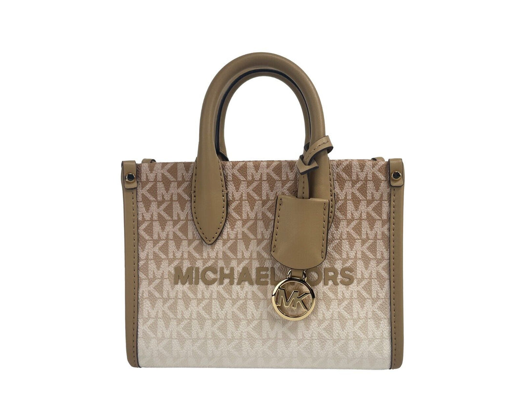 Michael Kors Mirella XS Leather Top Zip Shopper Tote Bag