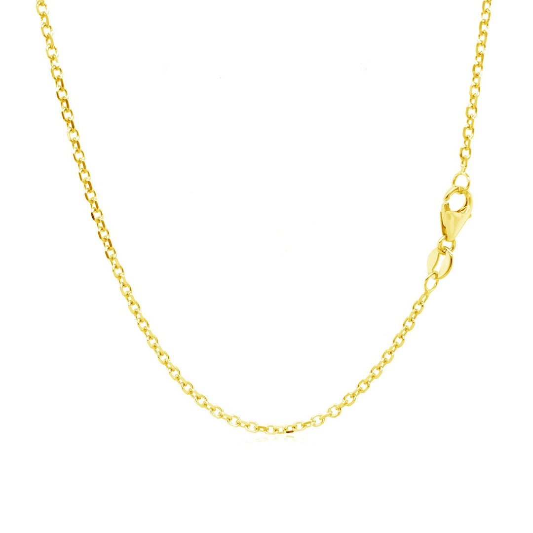 14k Yellow Gold Adjustable Cable Chain (1.50 mm)