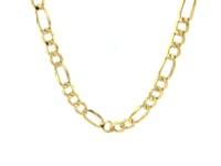 5.4mm 14k Yellow Gold Lite Figaro Chain