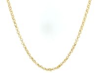 2.3mm 14k Yellow Gold Rolo Chain