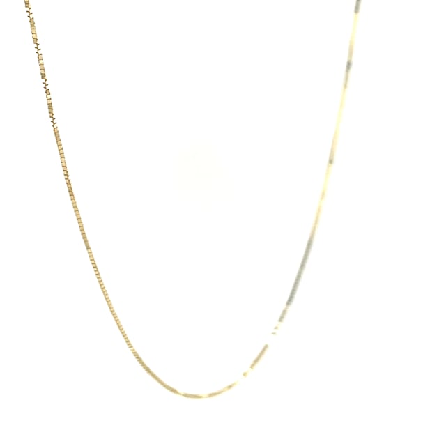 14k Yellow Gold Classic Box Chain 0.45mm