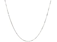 14k White Gold Classic Box Chain 0.45mm