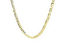 2.4mm 10k Yellow Gold Curb Chain