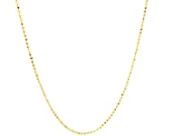 14k Yellow Gold Diamond-Cut Bead Chain 1.2mm