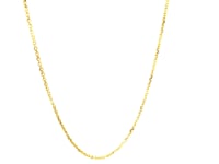 18k Yellow Gold Cable Chain 1.1mm