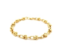 14k Yellow Gold 7 1/2 inch Jax Chain Bracelet