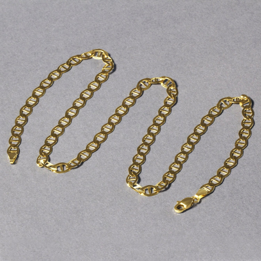 5.5mm 14k Yellow Gold Mariner Link Chain