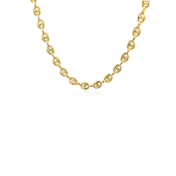 4.7mm 14k Yellow Gold Puffed Mariner Link Chain