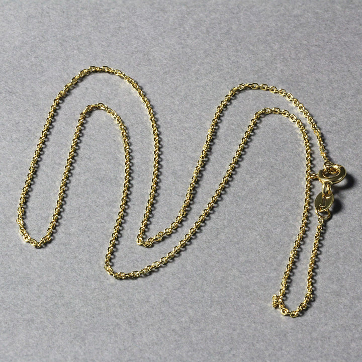 18k Yellow Gold Cable Chain 1.1mm