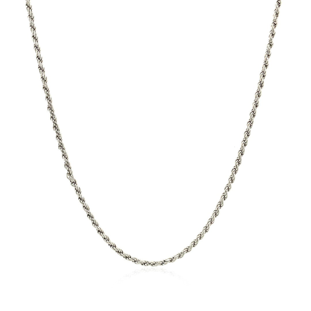 Sterling Silver 1.4mm Diamond Cut Rope Style Chain