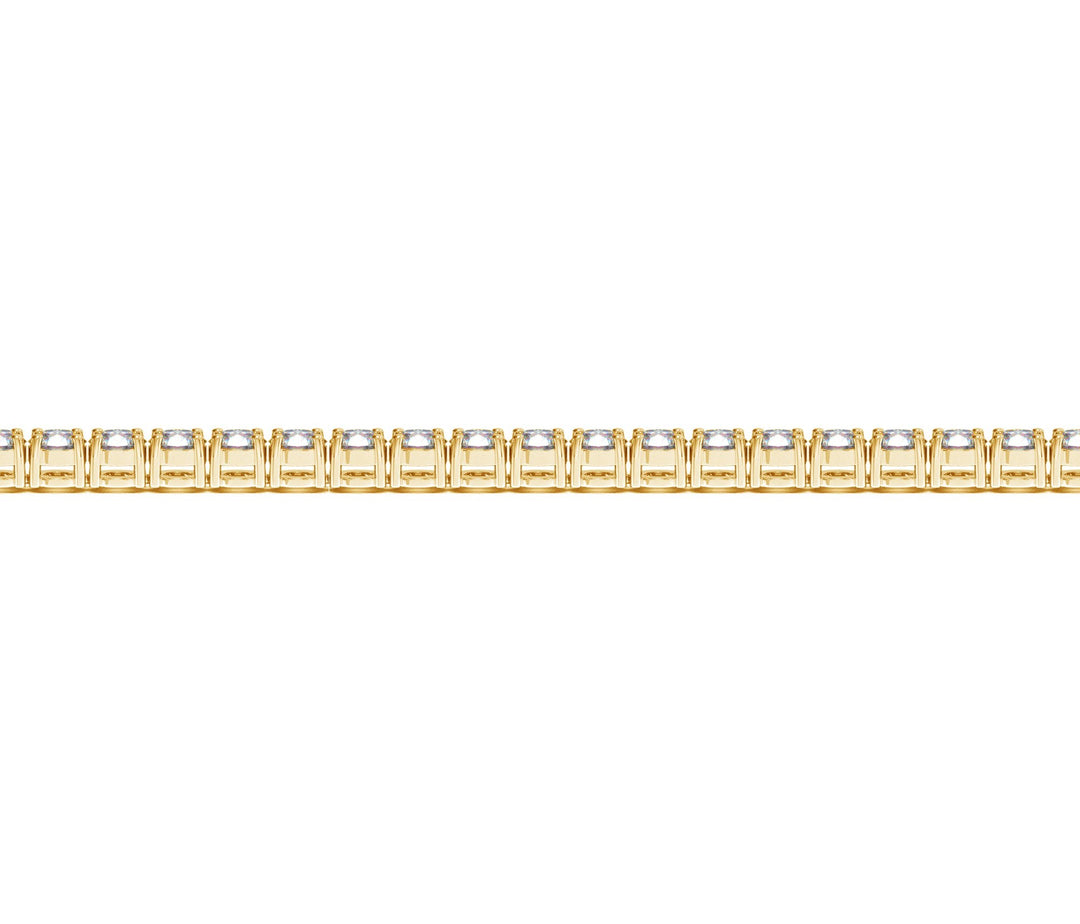 Lab Grown Round Diamond Tennis Bracelet in 14k Yellow Gold (5 cctw  F/G  VS2/SI1)