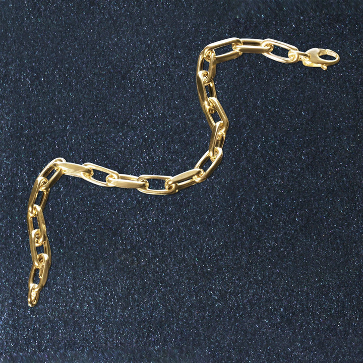 14k Yellow Gold French Cable Link Bracelet (6mm)