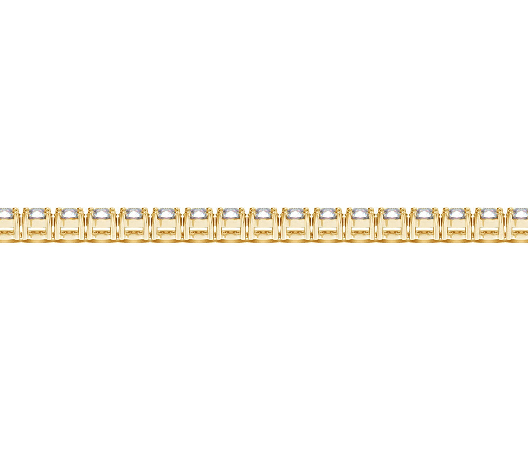 Lab Grown Round Diamond Tennis Bracelet in 14k Yellow Gold (6 cctw F/G  VS2/SI1)