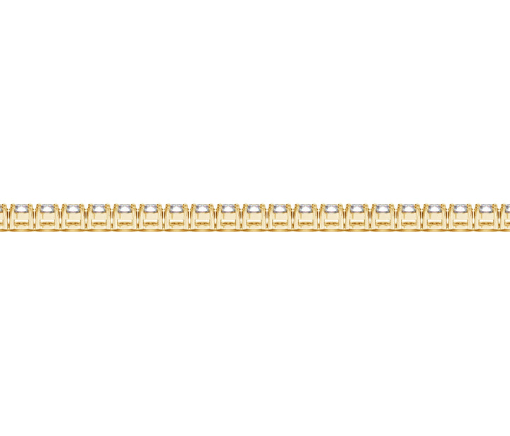 Lab Grown Round Diamond Tennis Bracelet in 14k Yellow Gold (4 cctw F/G  VS2/SI1)